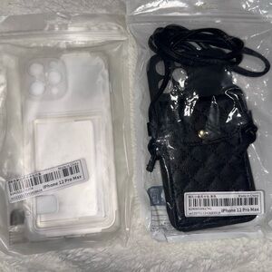 iPhone 12 Pro Max Case Set - Black and White